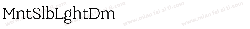 Manti Slab Light Demo字体转换
